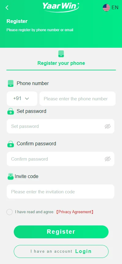 How to Register Yaar Win Game Club Step by Step