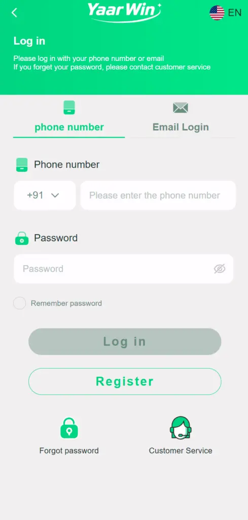 How to Sign in and Log in Yaar Win Game